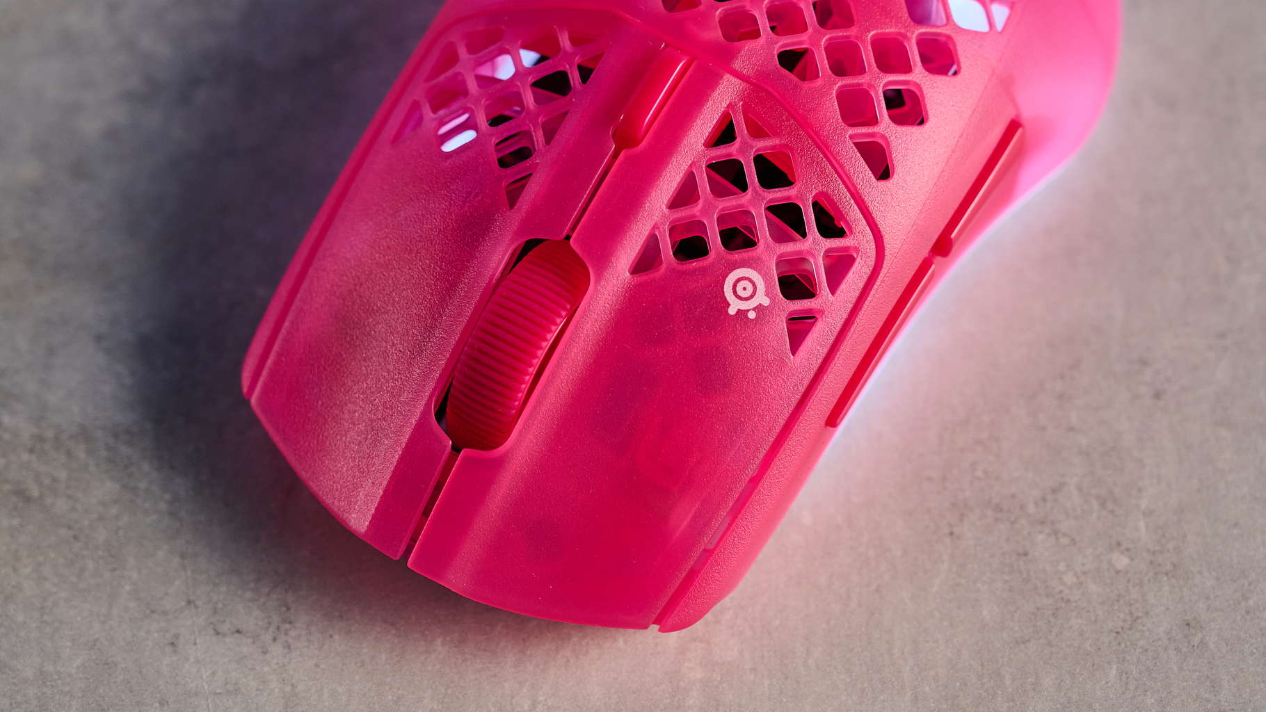 ماوس بی سیم Red SteelSeries Aerox 3 Wireless Gen 2 برای بازی