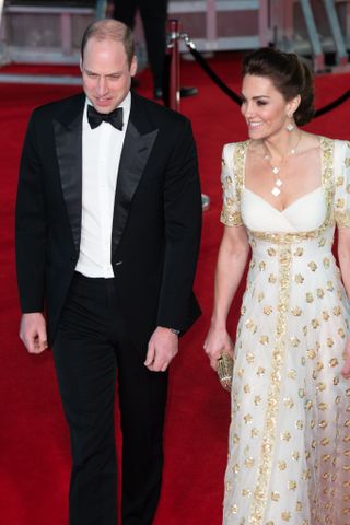 Prince William and Kate Middleton at the 2020 BAFTAs