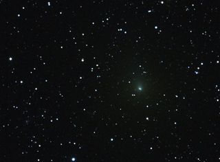 Comet Hartley 2 is captured in this photograph from 18 million miles from Earth.