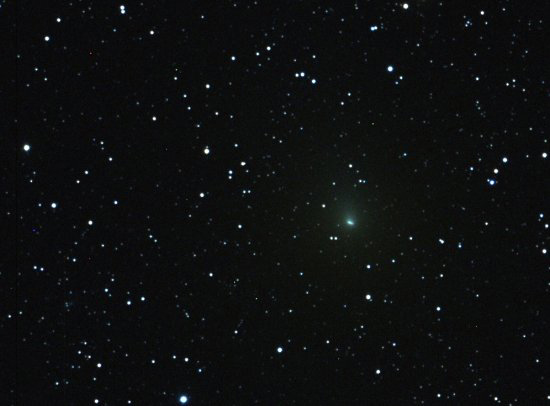 Comet Hartley 2 is captured in this photograph from 18 million miles from Earth.