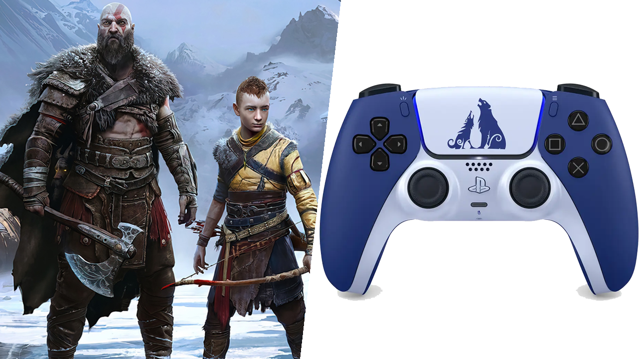 God of War Ragnarok Kratos and Atreus / Sony PS5 DualSense