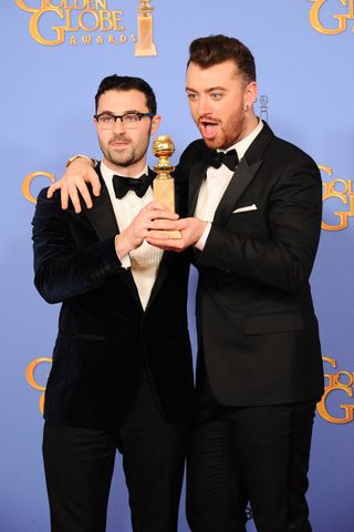 Sam Smith at the Golden Globes 2016