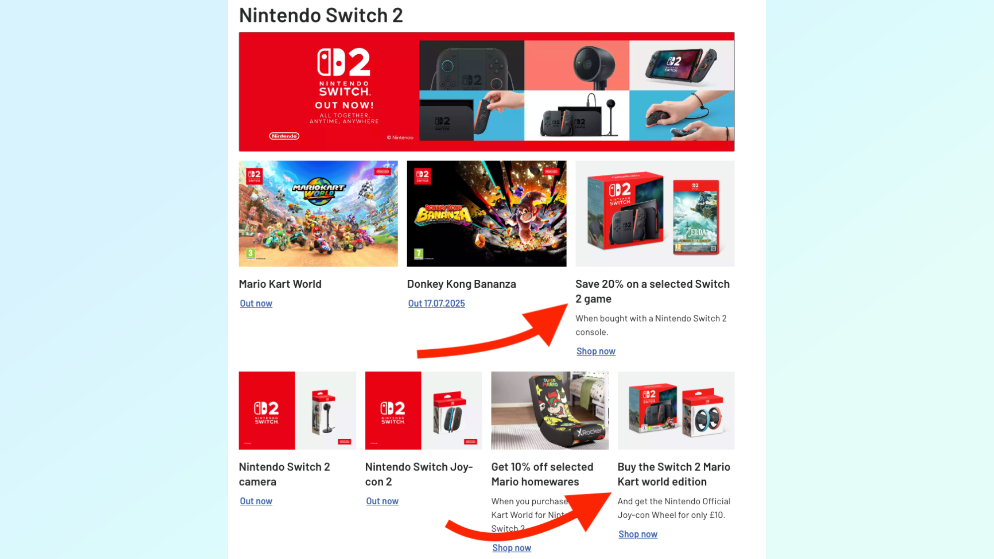 Switch 2 at Argos