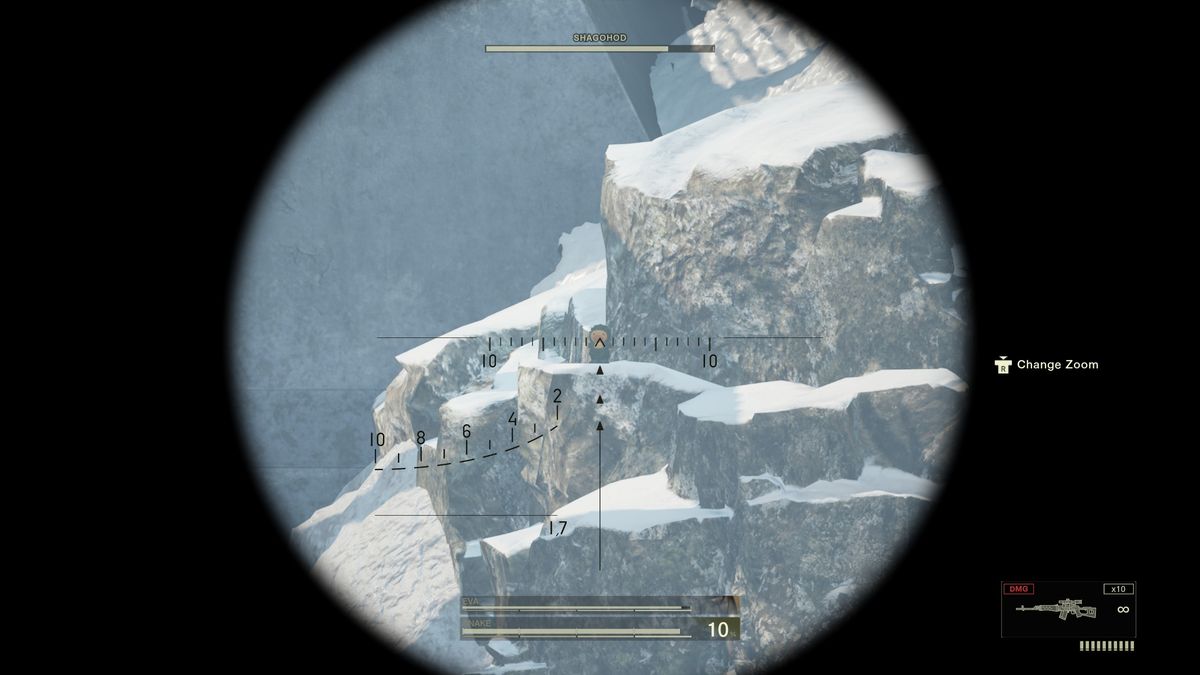 Metal Gear Solid Delta: Snake Eater Gako locations - Snowy ledge