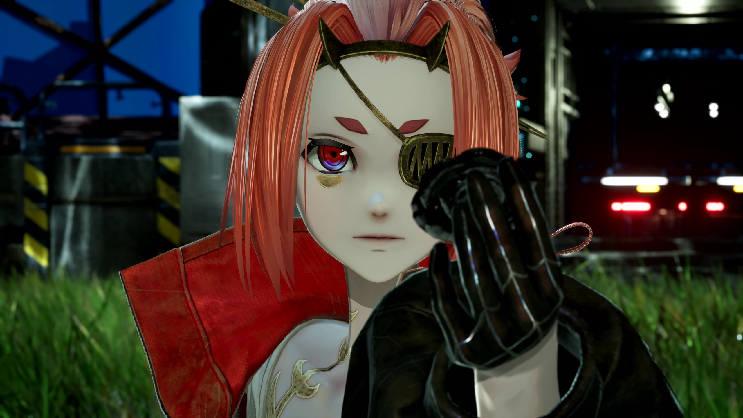 Code Vein 2 - an anime character wearing an eyepatch looking at the screen