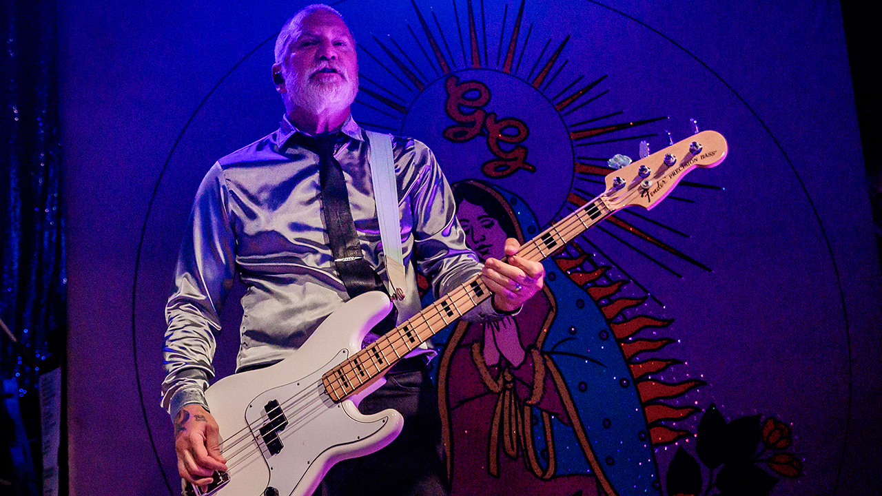 CJ Ramone of Me First And The Gimme Gimmes performs at Santeria Toscana 31 in Milan, Italy on June 11, 2024 