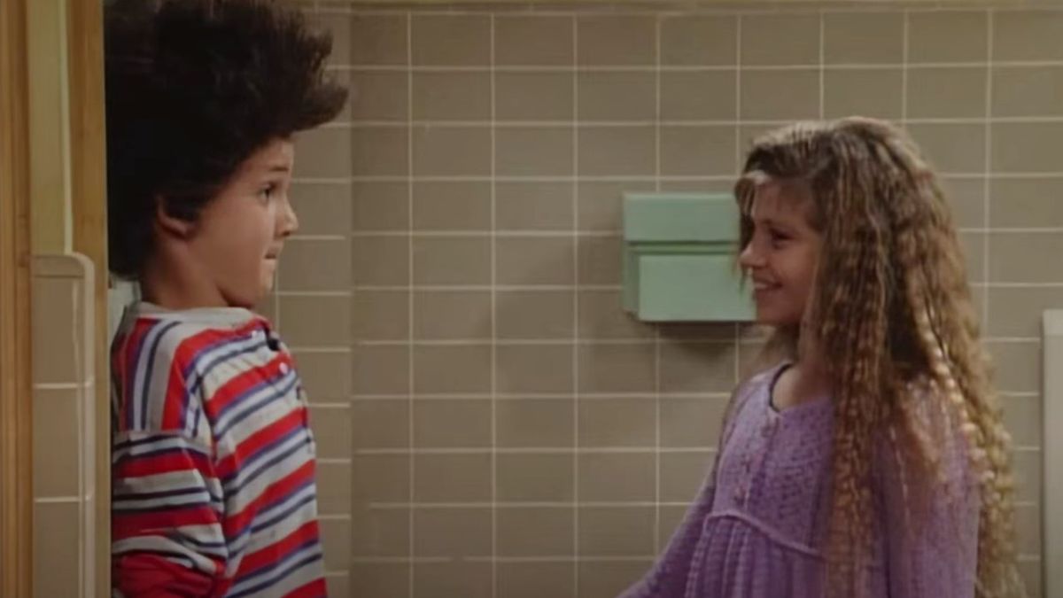 Corey (Ben Savage) and Topanga (Danielle Fishel) on Boy Meets World