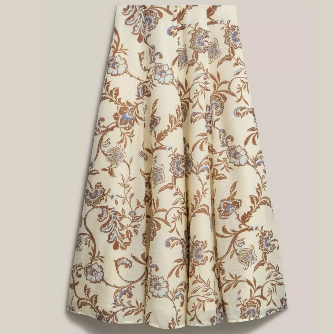 Hobbs Cream Gabriella Paisley&amp;nbsp;Maxi Skirt