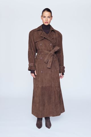 Ducie, Corrin Suede Trench Coat