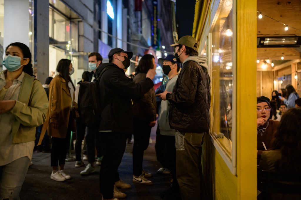 Diners in New York City.