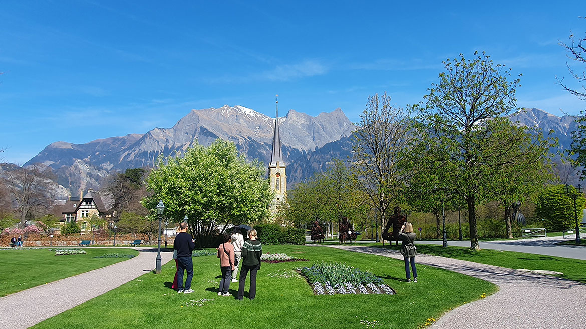 The grounds at the Grand Resort Bad Ragaz