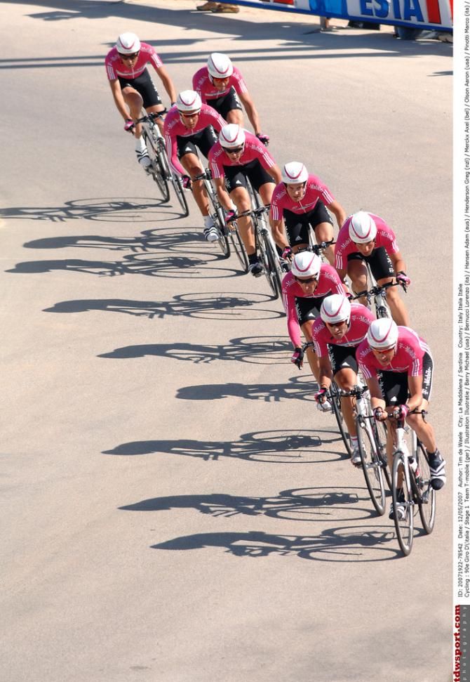 T-Mobile on their way around Sardinia in 2007