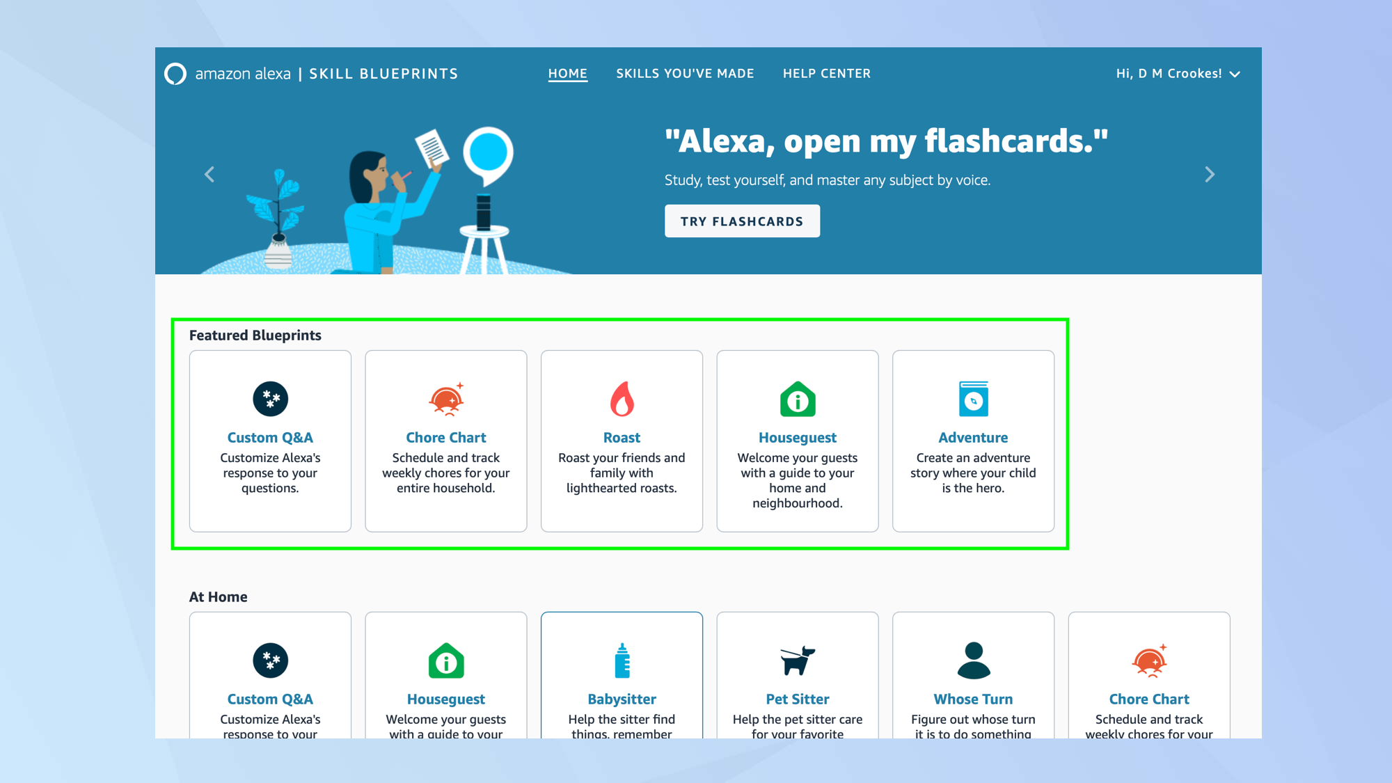 how to create your own skills on your Amazon Echo device