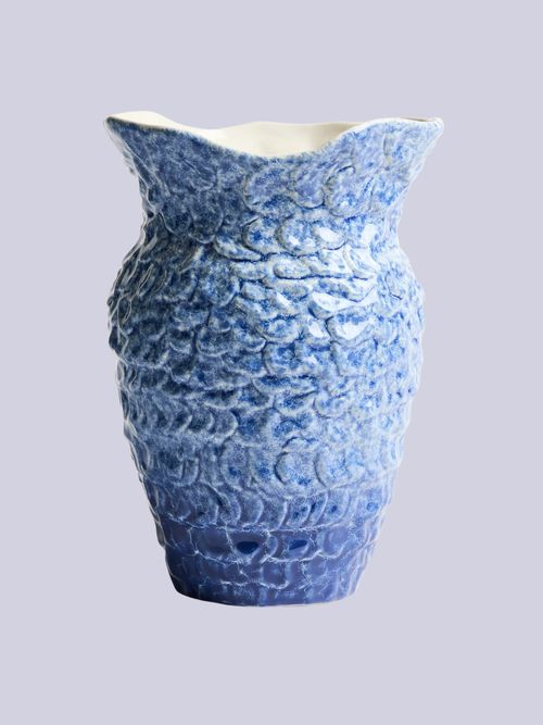 Large Sea-Inspired Stoneware Vase