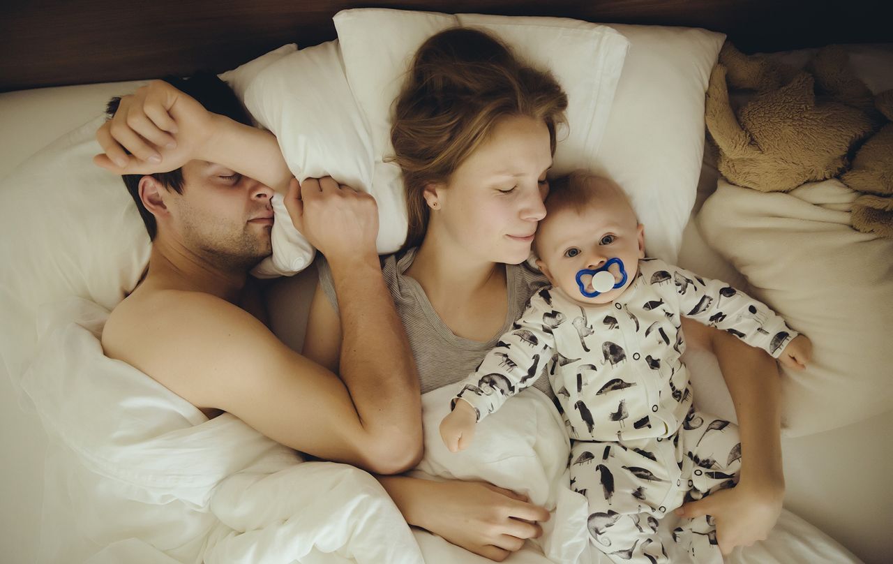 family co-sleeping