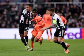 Lamine Yamal's late penalty earned a draw for Barcelona in their first-leg clash with Newcastle