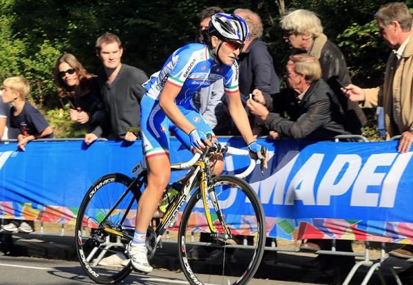 Elisa Longo Borghin (Italy) rides to a bronze medal.