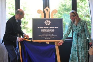 Prince Edward and Sophie were on hand to open a tribute to the late Queen Elizabeth