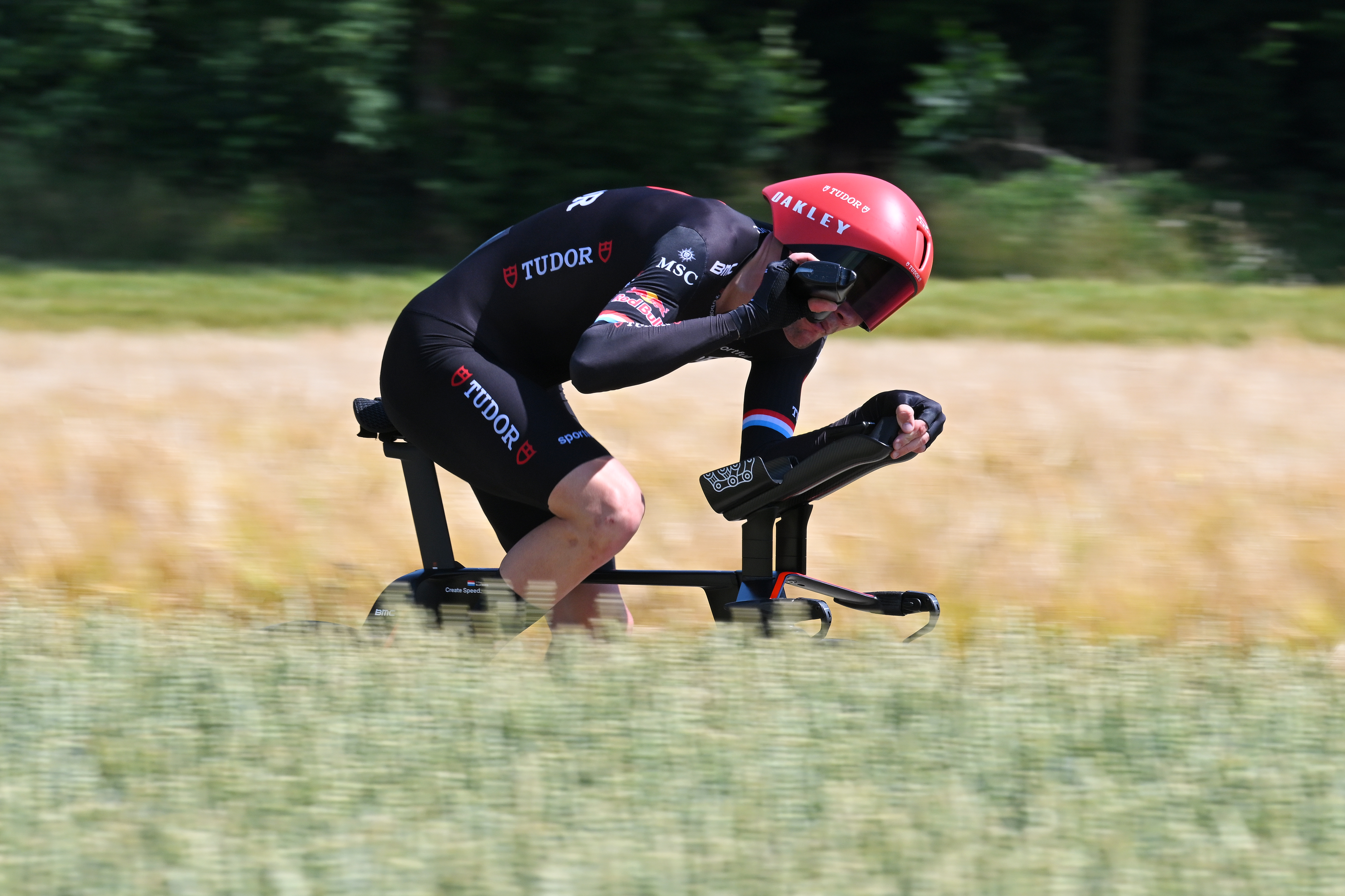 AARBURG, SWITZERLAND - JUNE 20: Arthur Kluckers of Luxembourg and Team Tudor Pro Cycling competes during the 89th Tour de Suisse 2026, Stage 4 a 23.7km individual time trial stage from Aarburg to Aarburg / #UCIWT / on June 20, 2026 in Aarburg, Switzerland. (Photo by Tim de Waele/Getty Images)