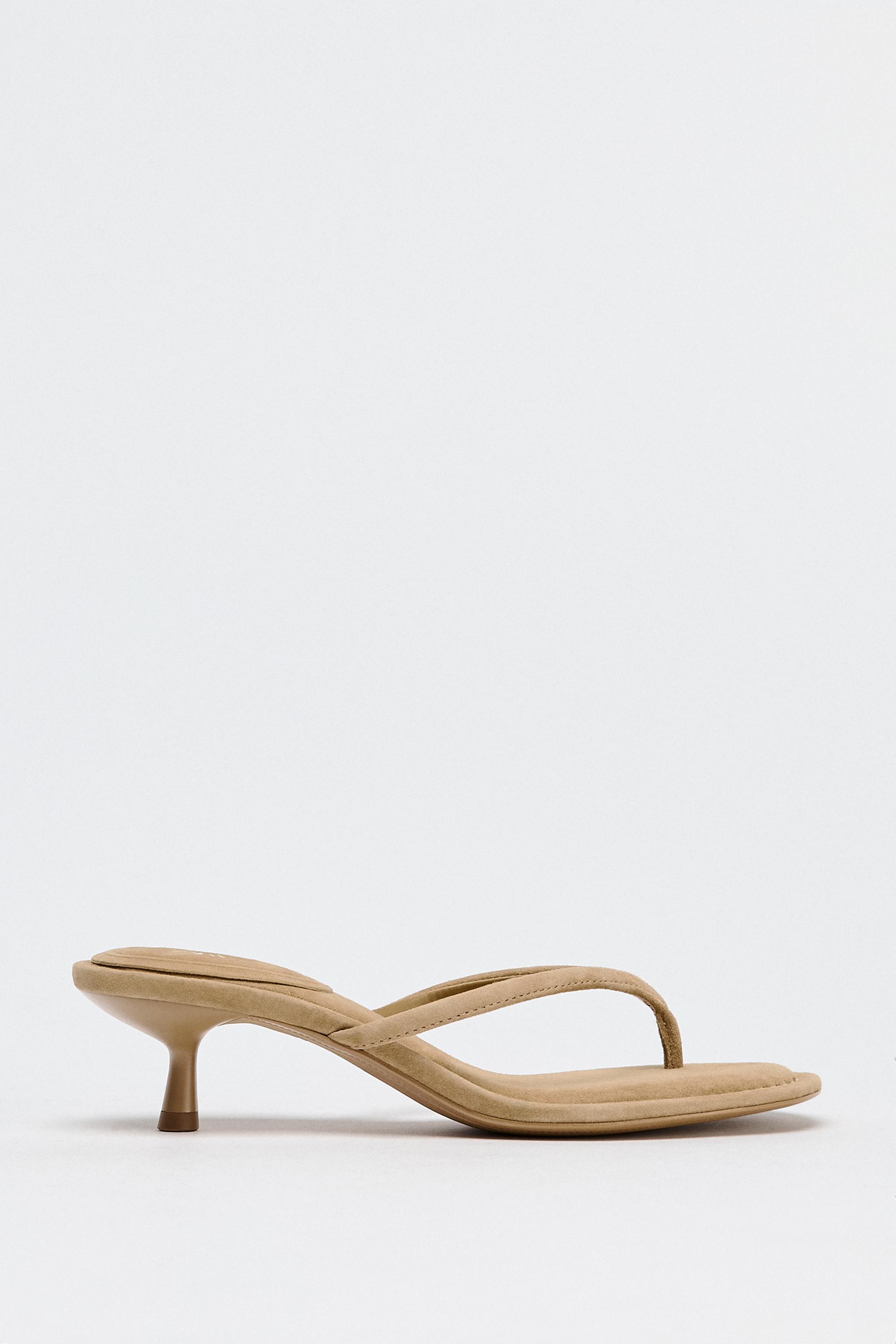 Suede Heeled Sandals