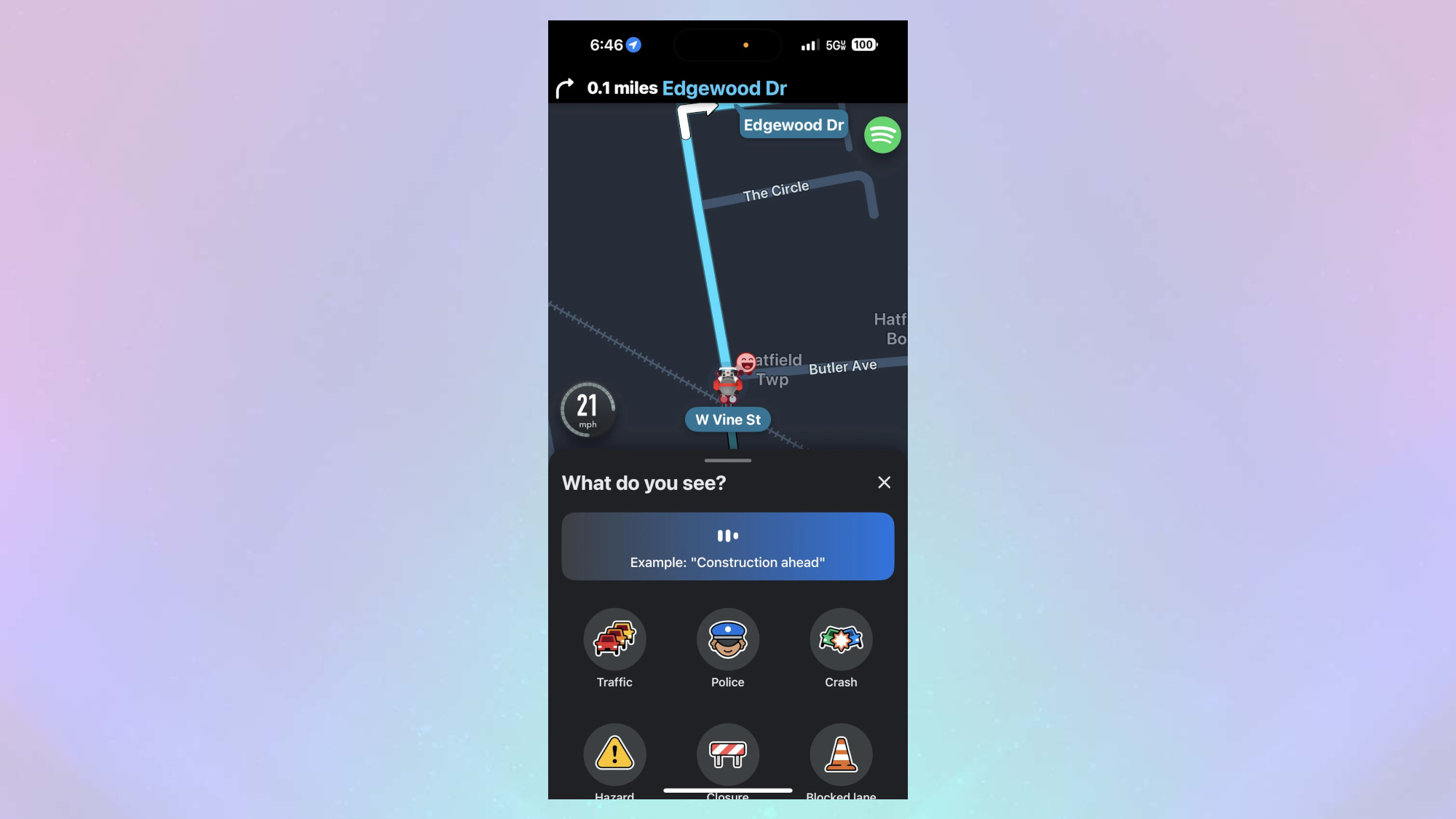 the voice commands for the Waze app