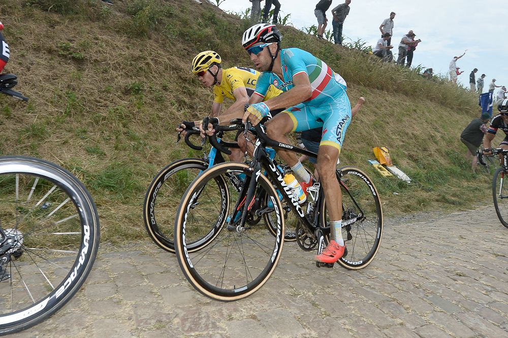 Vincenzo Nibali in action during stage 4.
