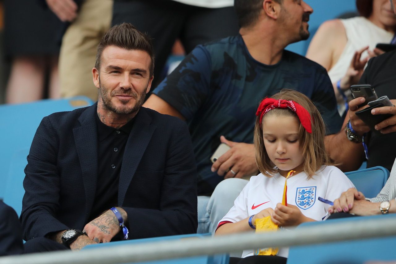 David and Harper Beckham