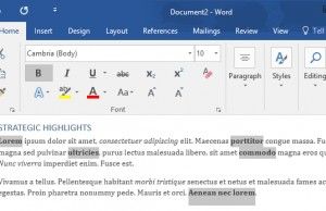put editing group under home tab in word for mac
