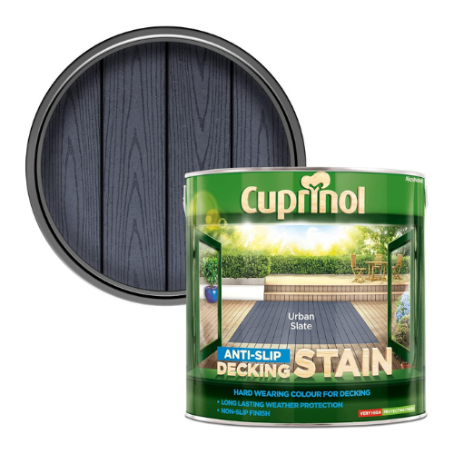 Cuprinol 5122407 Utdsus25l Anti Slip Decking Stain Urban Slate 2.5 Litre