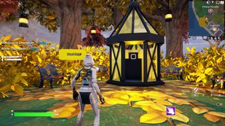 Arriving at the Yellow Lantern Puzzle in Fortnite