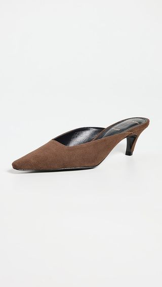 Black Suede Studio Logan Pumps 50mm