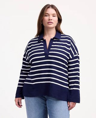 madewell, Kaos Polo Rugby Plus Bergaris Tipis