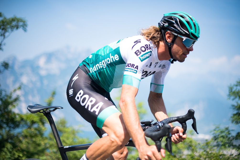 Daniel Oss riding in the new gear