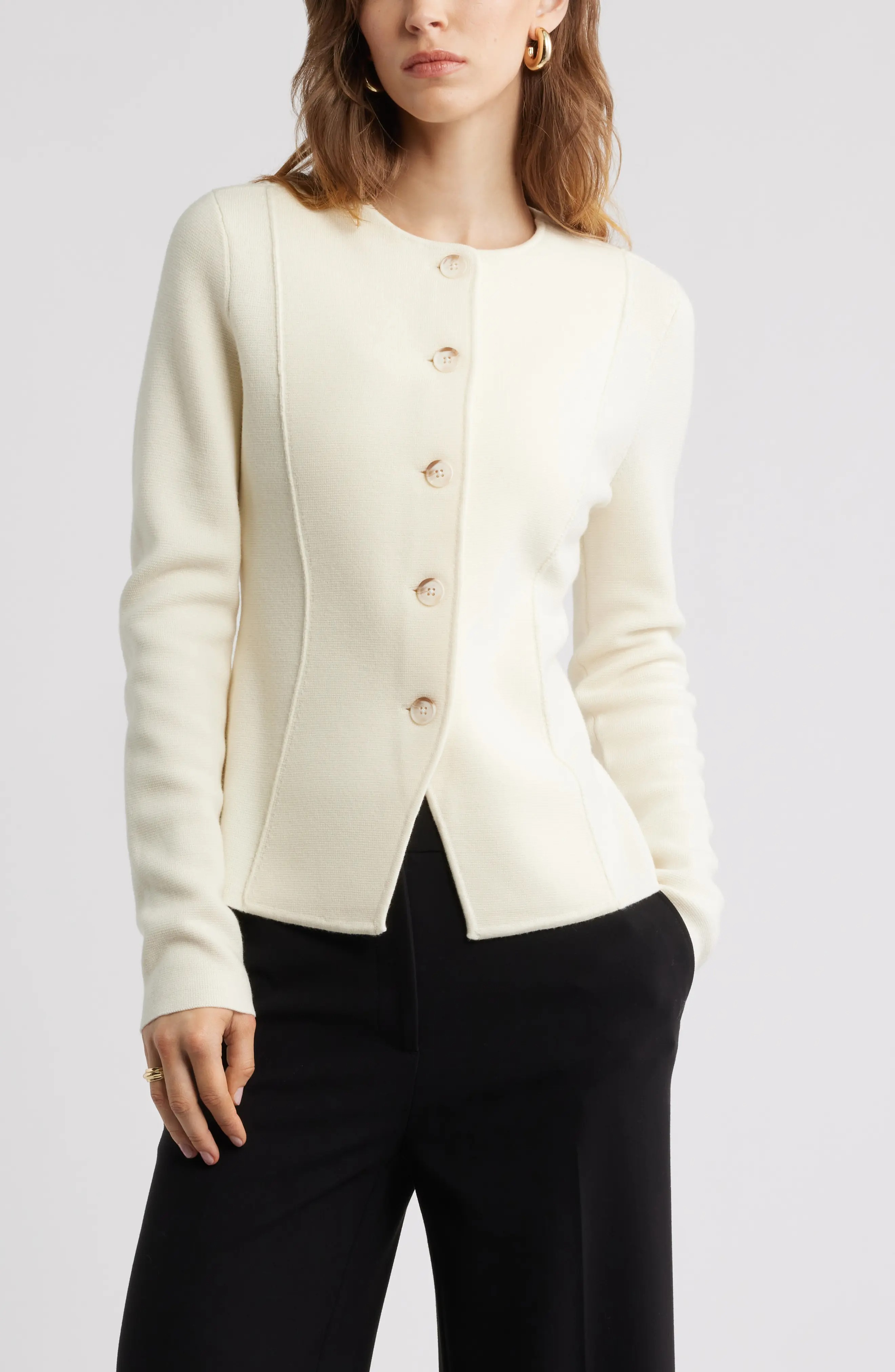 Nordstrom, Merino Wool Sweater Jacket