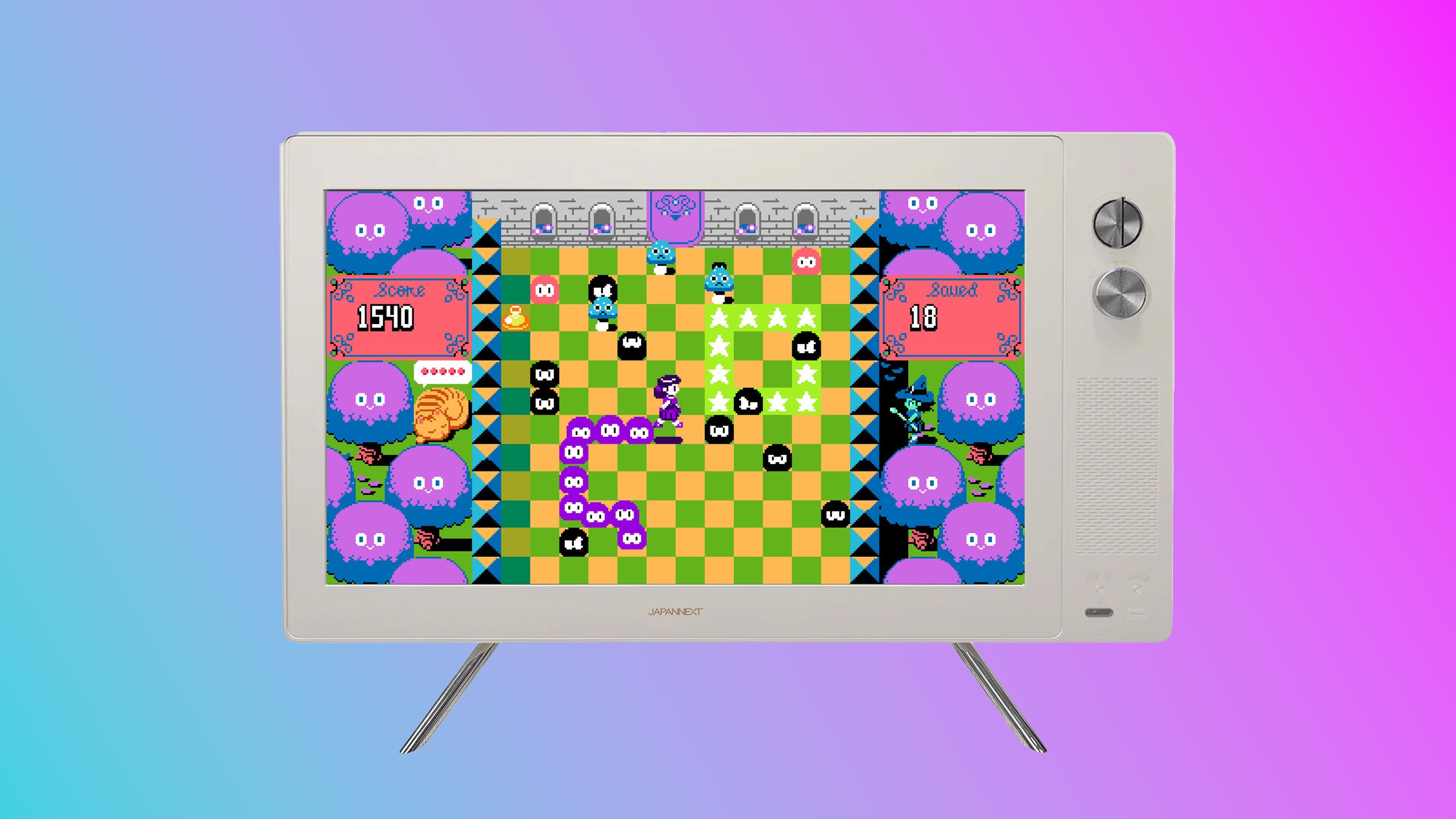 This $200 HD monitor boasts retro flair with funky dials and wood ...