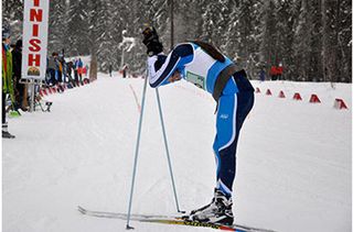 Skier, olympics, superhuman efforts