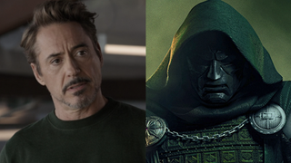 Robert Downey Jr. as Tony Stark in Avengers: Endgame and Doctor Doom in Avengers: Doomsday