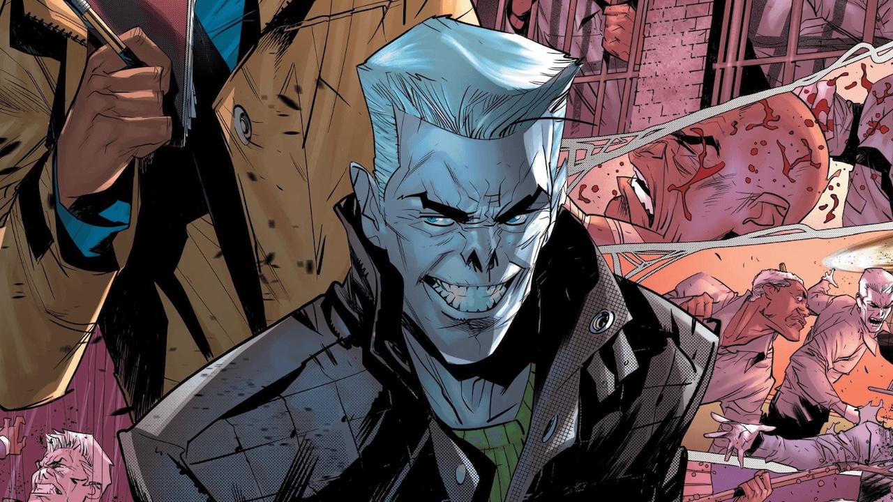 マーベルコミックのスパイダーマンの悪役トゥームストーンのアートワーク