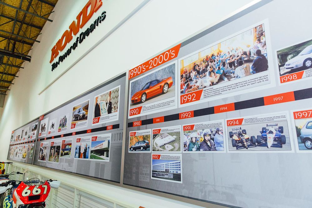A timeline of the company's work in the auto industry that turned it into one of the world's greatest brands.