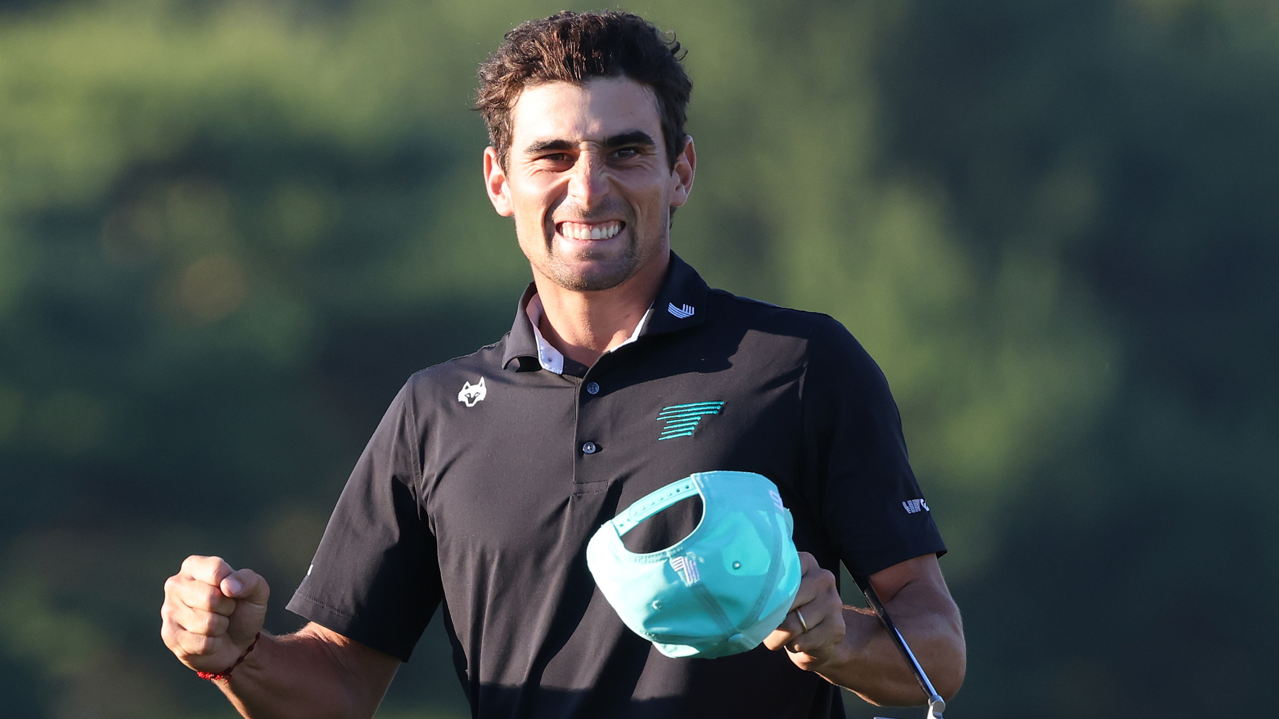 Joaquin Niemann celebrates victory at LIV Golf Korea