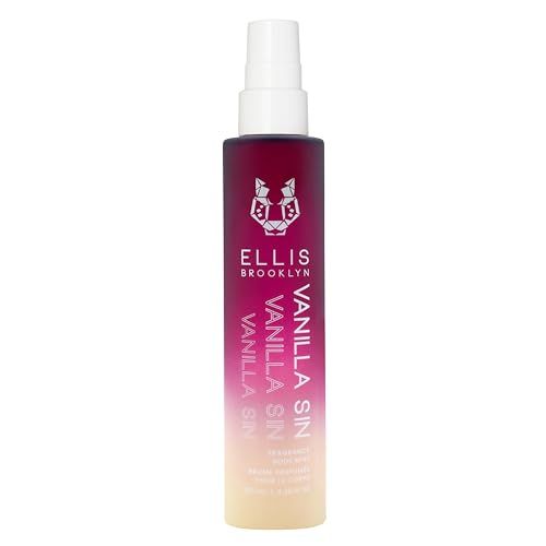 Ellis Brooklyn Vanilla Sin Hair and Body Fragrance Mist - Gourmand Perfume Mist With Black Cherry, Fresh Freesia, & Bourbon Vanilla, Vegan Perfume Made in the Usa,100ml, 3.38 Fl Oz