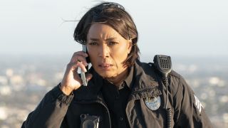 Angela Bassett as Athena Grant-Nash on 9-1-1.