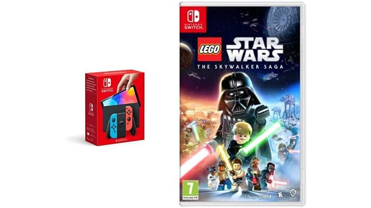 Box shots of Nintendo Switch and LEGO Star Wars: The Skywalker Saga