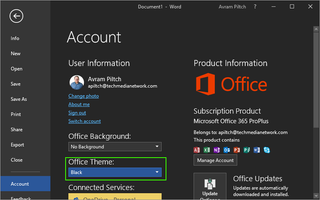 Microsoft Office Menus
