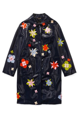 Kate Spade floral embellished raincoat