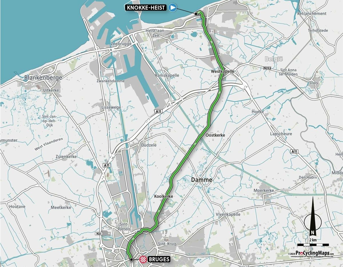Junior women's ITT course 2021 UCI Road World Championships