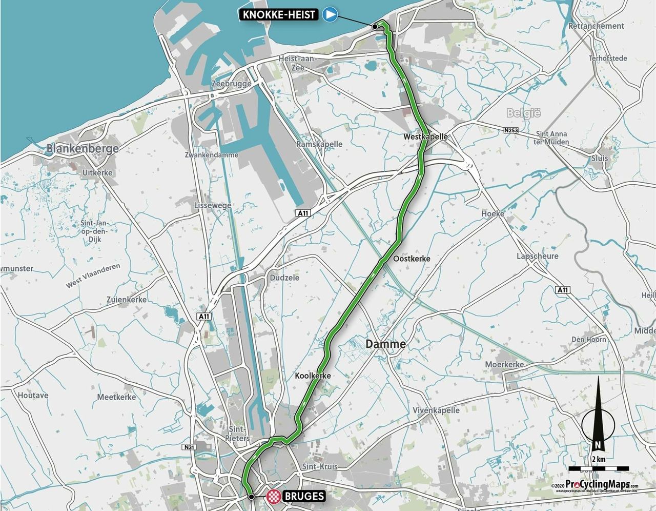 Junior women's ITT course 2021 UCI Road World Championships