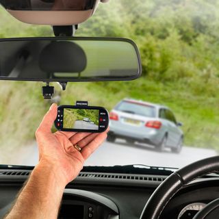 NextBase dash cam in use in a car while driving