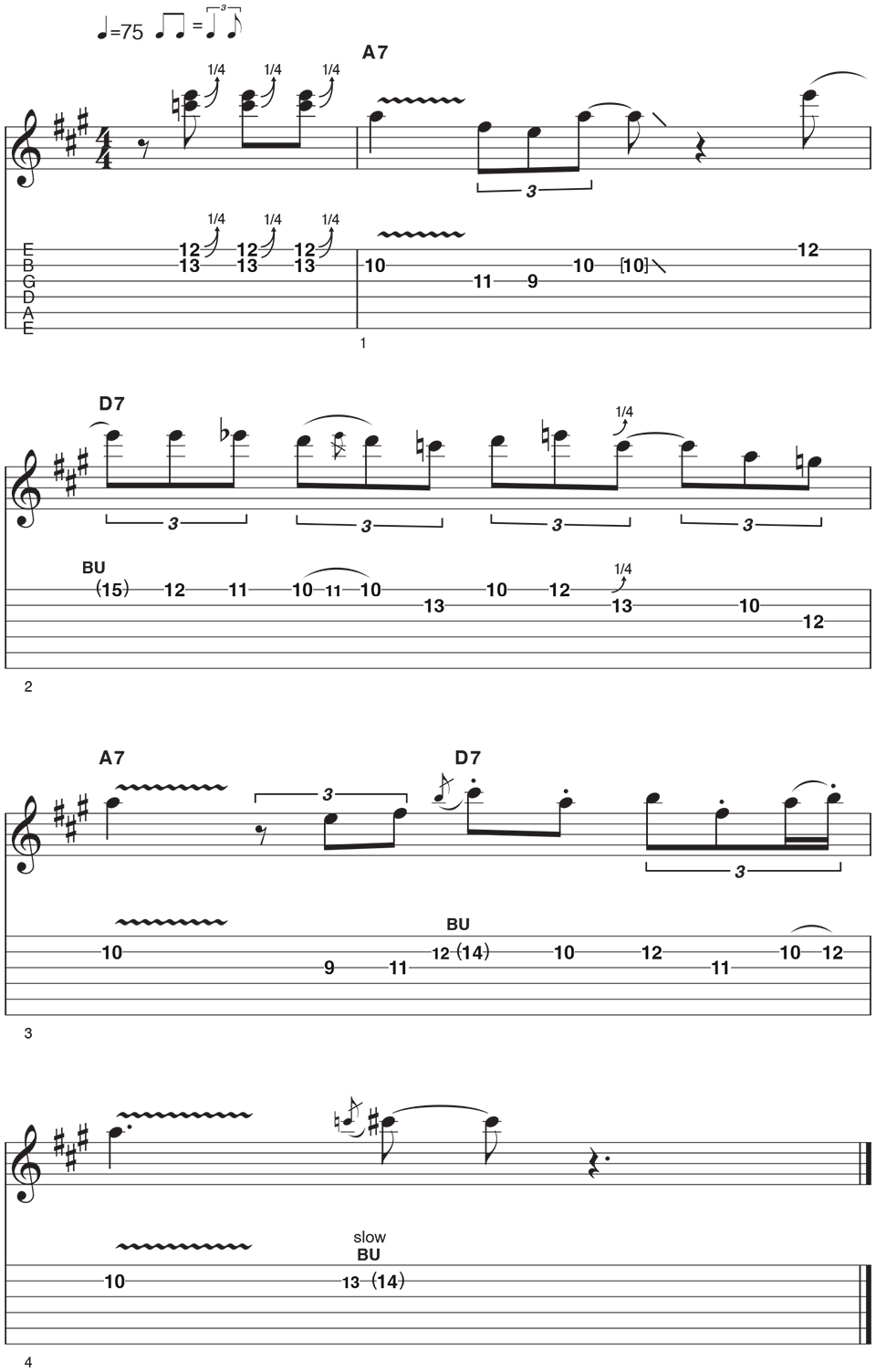 Blues Phrase Example