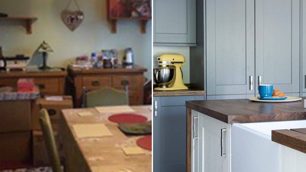 kitchen makeover before and after